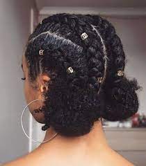 We would like to begin our list of the best natural hairstyles with this glam updo. 35 Natural Braided Hairstyles