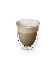 Delonghi Isolierte Cappuccino Glas 2er Set Doppelwandige Thermoglaser Isolierfunktion Fur Kalte Und Warme Getran Cappuccino Espressomaschine Cappuccino Glaser