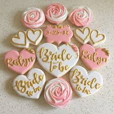 Bridal Shower Cookies In Pink White And Gold Thanks Rachel For The Order Http Bridal Shower Cupcakes Bridal Shower Desserts Bridal Shower Brunch