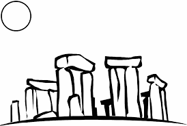 736 x 593 file type: Coloring The Prehistoric Monument Stonehenge With The Sun Picture