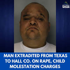 A man has been extradited from Texas to the Hall County Jail