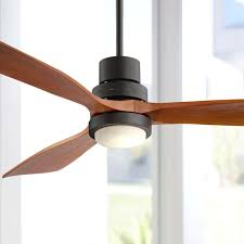 52 Outdoor Ceiling Fan With Light Led Solid Wood Large Oiled Bronze For Patio For Sale Online