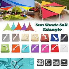 Also see shade sail & sun canopy buying guide. Home Garden 300d Sun Shade Sail Canopy Patio Uv Block Canopy Garden Shelter Triangle Outdoor Yard Garden Outdoor Living