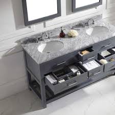 Match your white vanity with a marble countertop for a certainly minimalist layout, or go along with a darkish granite matched with white cabinetry to offer a stark but attractive contrast. Our Best Bathroom Furniture Deals Double Vanity Bathroom Double Sink Bathroom Vanity Bathroom Design