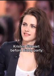 Kristen Stewart before an after a diddy party! #KristenStewart #diddy  #party #beforeandafter #celebrity #actor #fyp