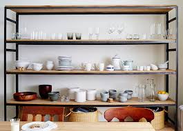 open shelving in kitchens