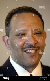 National Urban League President Marc Morial talks with reporters prior to  being the keynote speaker for the Urban League of Metropolitian St. Louis'  86th Annual Dinner in St. Louis