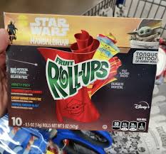 They keep referring to the as fruit corners fruit roll ups. You Can Buy Fruit Roll Ups With Mandalorian Tongue Tattoos
