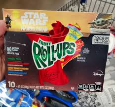 They keep referring to the as fruit corners fruit roll ups. You Can Buy Fruit Roll Ups With Mandalorian Tongue Tattoos