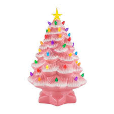 Enjoy over magical lights 130,000 lights anchored by two christmas trees over 20 feet tall in the centre of the esplanade. Mr Christmas 14 Inch Nostalgic Ceramic Christmas Tree In Pink Bed Bath And Beyond Canada