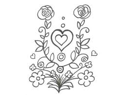 Maybe you would like to learn more about one of these? Dibujo De Un Corazon Y Flores Para Pintar Con Ninos