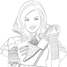 Mal Descendants 2 Coloring Page Disclaimer We At Scribblefun Have No Intention Of Infringing Yo Descendants Coloring Pages Coloring Pictures Mal Descendants