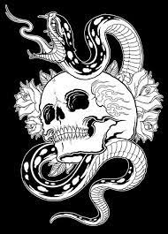 Old School Snake Tattoo Designs Tattoos With Meaning Snake Tattoo Meaning Snake Tattoos Tat Snake And Skull Tattoo Snake Tattoo Design Skull And Snake Tattoo