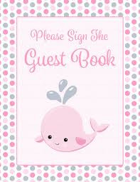 Whale baby shower cupcake topper, under the sea cupcake topper, whale baby shower, whale theme baby boy baby shower decoration, bbs254 blushberrypixels 5 out of 5 stars (306) sale price $3.60 $ 3.60 $ 8.99 original price $8.99 (60% off. Baby Shower Guest List Set Whale Baby Shower Theme For Baby Girl Pink Gray Celebrate Life Crafts
