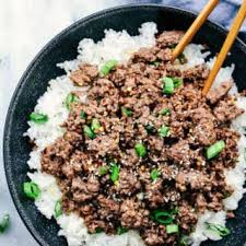Korean Ground Turkey Rice Bowls Recipe Yummly Recipe Beef Dinner Rice Bowls Recipes Recipes