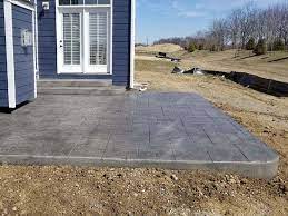 Walnut release english ashlar proline. Fishers Rear Patio Deep Charcoal Release Indy Decorative Concrete