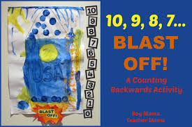 In kindergarten, the kids are expected to count to 100, count group of objects up to 20 and create. Boy Mama 10 9 8 Blast Off A Counting Backwards Activity Boy Mama Teacher Mama