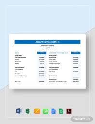Accounting Balance Sheet Template Word Excel Google Docs Apple Pages Google Sheets Apple Numbers Pdf Balance Sheet Template Balance Sheet Accounting