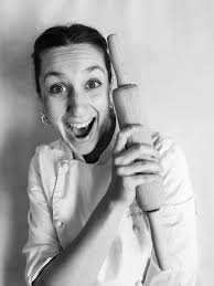 Meet our Team! . Young, talented and charming Chef Patron Letizia Vella,  with the biggest smile ever when wearing this jacket. . She enjoys the  liberty to create and incorporate her personal