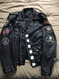 Vtg Men S Leather Rocker Repro Punk Biker Jacket Club 59 Cafe Racer Mens Fashion Edgy Motorcycle Jacket Fashion Motorcycle Jacket Women
