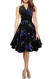 Amazon Com Black Butterfly Luna Retro Infinity 50 S Dress Clothing Womens Vintage Dresses Rockabilly Swing Dress Casual Dresses For Women
