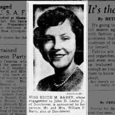 Edith Barry, John H. Leahy, Jr.