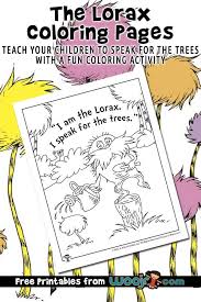 See more ideas about the lorax, coloring pages, dr seuss coloring pages. Printable Lorax Coloring Pages Woo Jr Kids Activities Dr Seuss Coloring Pages The Lorax The Lorax Book