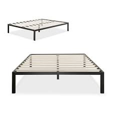 Mattress foundation no boxspring needed wooden slat support modern studio 14 inch platform 1500 twin wood toddler bed frame kids house floor bed tent bed no box spring needed for. China Modern Studio 14 Inch Platform 1500 Metal Bed Frame Mattress Foundation No Boxspring Needed Wooden Slat Support Black Twin Full Queen King China Metal Bed Frame Mattress Foundation