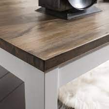Nest the tables together to form a coffee table that is the perfect size for you, or separate the tables and scatter around the room for a cohesive living room style. Coffee Table Canterbury Square In White And Dark Pine Noa Nani