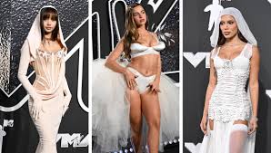 Addison Rae, Anitta and Lisa Give Bridalwear-inspired Outfits Edgy Twists  for MTV VMAs 2024