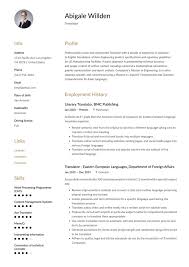 Translator Resume Writing Guide 12 Templates 2020