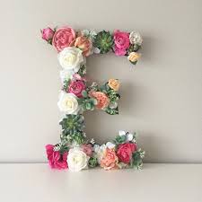 Ornamental flowers monogram, vintage font and flower sprigs . 32 Best Flower Letters That Will Put Your Signature On Your Home In 2021