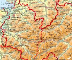 Vorarlberg Landkarte Osterreich Landkarte Karten