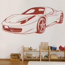 Then it, you will provide the variety the benefits of model home charming car wall stickers. Ferrari Sports Car Wall Sticker Transport Wall Decal Boys Bedroom Home Decor Ebay