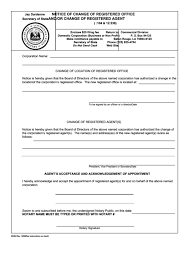 Official office forms must be used if supplied.some of the documents below do not have official forms supplied by our office. Form Ss354 Notice Of Change Of Registered Office And Or Change Of Registered Agent Secretary Of State Of Louisiana Printable Pdf Download