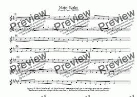 French Horn Horn In F Scales Entire Range Major Scales Only All Ranges For Solo Instrument Horn In F By Mark Feezell Ph D Sheet Music