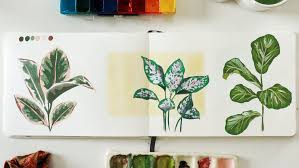 Paint Plants With Gouache Mixing