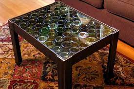 Due to our current volume of orders please allow 8 to 12 weeks for delivery. Recycled Wine Bottle Coffee Table Recycled Wine Bottles Reuse Wine Bottles Recycled Furniture Design