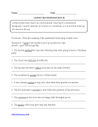 Context Clues Part 4 Intermediate Ccss Ela Literacy L 8 4a Language Worksheet Context Clues Worksheets Context Clues Language Worksheets