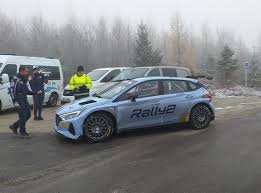 In the new i20 n rally2, the height of the flap has been increased. La Hyundai I20 Rally2 En France