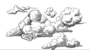 Draw an arc kind of curve on the left side of the first curve. How To Draw Clouds Easy Clouds To Draw Mat Youtube