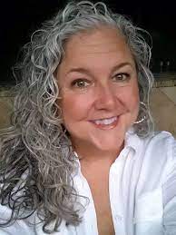 Gray Hair Silver White Hair Grey Curly Hair White Hair Beauty