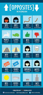Educational Infographic Infographic Opposites In Korean Fun Graphics Ideas Of Fun Graphics Fun Graphics Fungraphi Kosakata Bahasa Korea Materi Bahasa