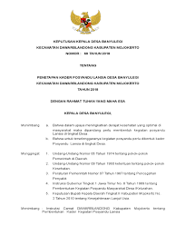 Deteksi awal abnormalitas tumbuh kembang pada bayi menurunkan risiko. Sk Posyandu Lansia Laba Sehati Pdf