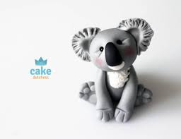 Fondant Cake Toppers 20 How To Make A Koala Cake Topper Fondant Cake Toppers Animal Cake Topper Fondant Toppers