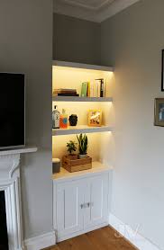 Check spelling or type a new query. Alcove Shelves With Lights And Cabinets In The Living Room Jv Carpentry