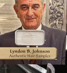 2024 Historic Autographs Prime DNA hair sample LBJ LYNDON B JOHNSON SARAH  HUGHES