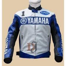 Blue Yamaha Joe Rocket Motorcycle Racing Leather Jacket Celebrities Leather Jacket Jackets Leather Jacket