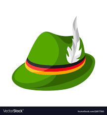 Hunting Hat With Feather And Flag Vector Image On Vectorstock Flag Vector Hunting Hat Feather