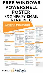 Free Windows Powershell Poster Company Email Required Yo Free Samples Company Free Surveys